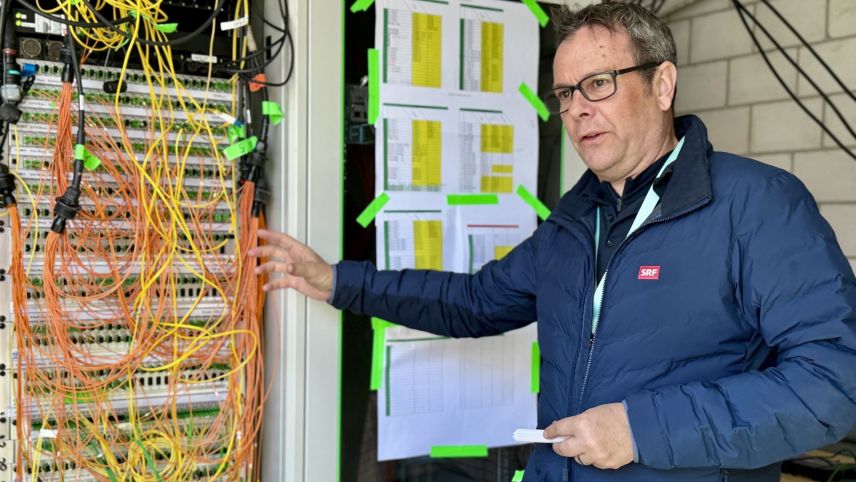 Thomas Rüdisüli ist technischer Produktionsleiter vor Ort. Foto: Fadrina Hofmann