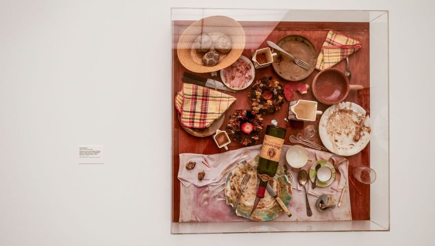 Daniel Spoerris Tableau piège «Restaurant de la City Galerie». Foto: Jon Duschletta