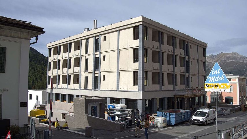 Noch ist das Hotel Maistra 160 eine grosse Baustelle, doch einige Details sind schon fertig. Foto: Julia Biffi