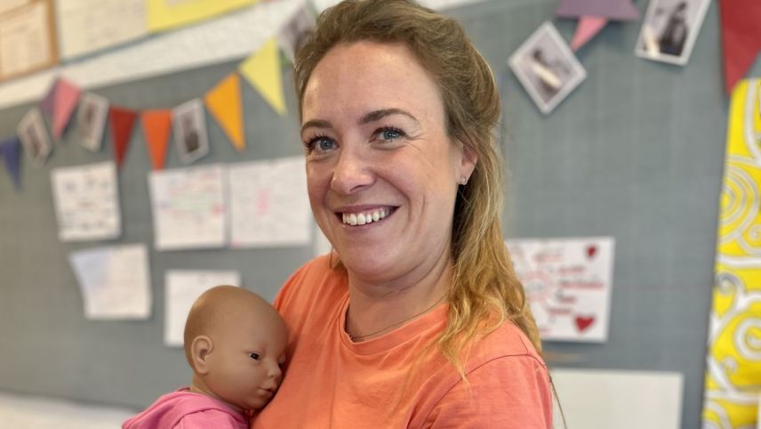 Lehrerin Anna Dulisch ist mit der Projektwoche sehr zufrieden. Foto: Fadrina Hofmann