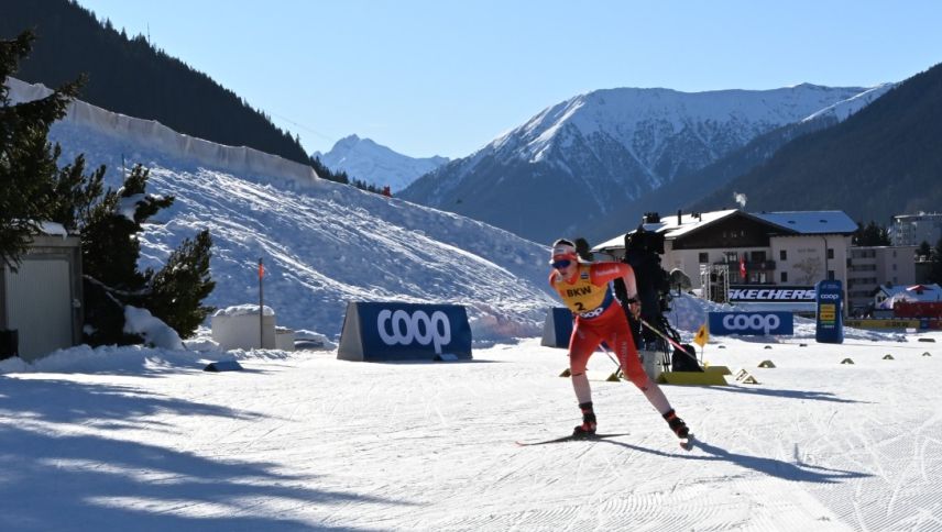 Ging als erste Schweizerin ins Rennen und lief in die Top 40: Fabienne Alder aus Pontresina. Foto: Sina Margadant