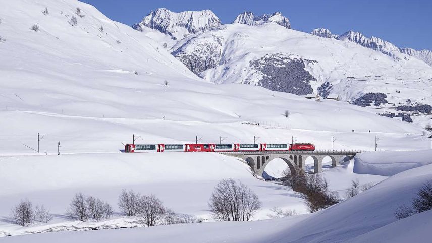 Zählt zu den Top-5-Angeboten im Schweizer Tourismus, der Glacier Express. In der Pandemie blieben viele Plätze, auch in der Excellence Class, unbelegt. Foto: Rhätische Bahn