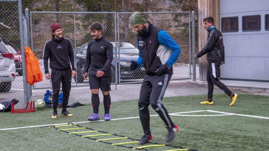 Der FC Celerina wartet auf die Saisonfortsetzung. 			Foto: Annika Veclani