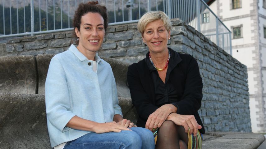 Gianna Luzio ed Urezza Famos sun las co-presidentas da la Lia Rumantscha (fotografia: Hans Huonder).