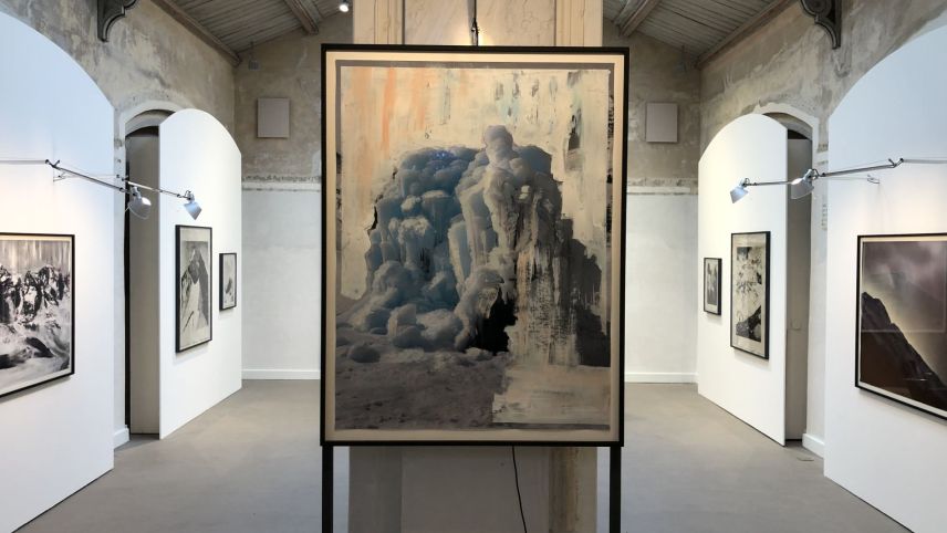 Blick in die Ausstellung von Douglas Mandry im St. Moritzer Forum Paracelsus.
Foto: Marie-Claire Jur