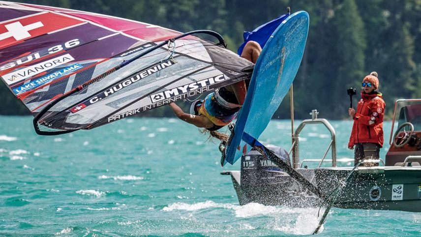 Chloé Huguenin in Action. Foto:Engadinwind/Sailing Energy