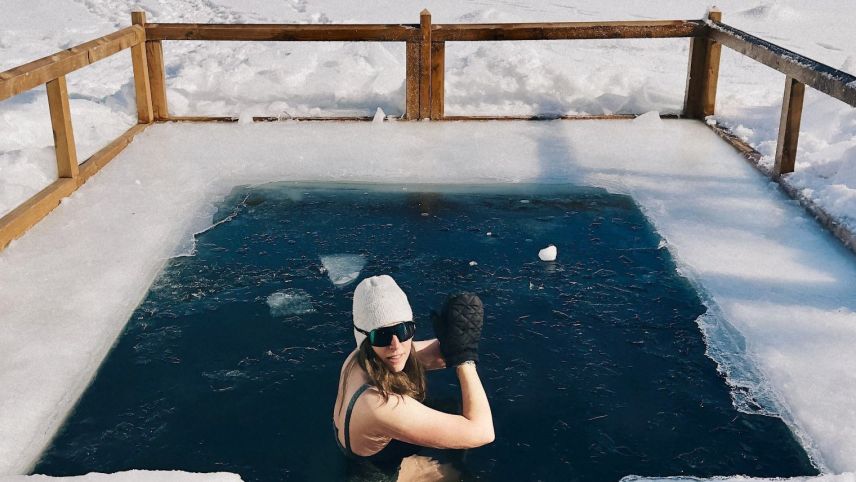 Eisbaden ist nichts für Warmduscher. Foto: Carmen Baumann
