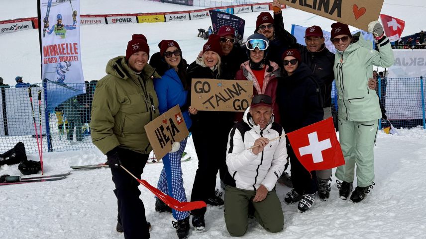 Talina Gantenbein im Kreise ihrer Liebsten. Foto: Fadrina Hofmann
