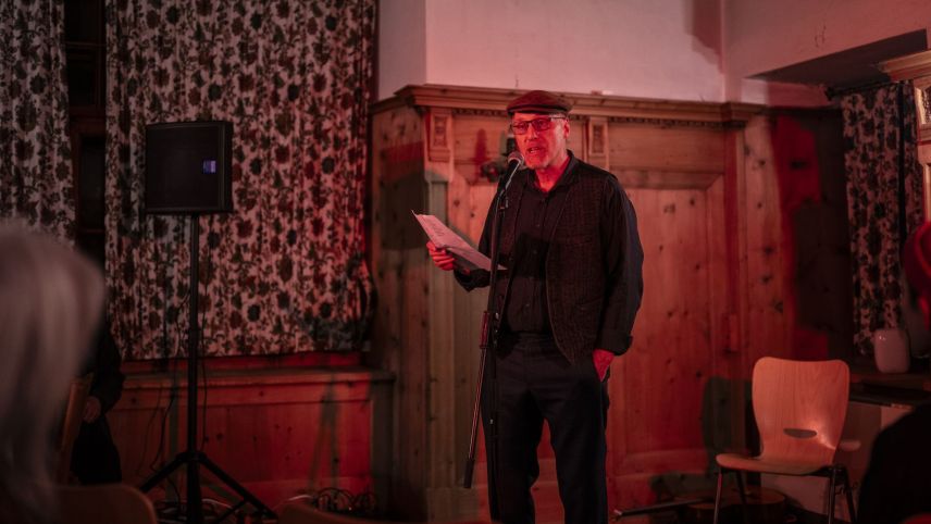 Open Mic mit Plinio Meyer.  Foto: Mayk Wendt