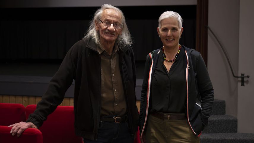 Filmpremiere im Kino Rex in Pontresina mit den Filmemachern Christian Schocher und Susanna Fanzun. Foto: M. Wendt