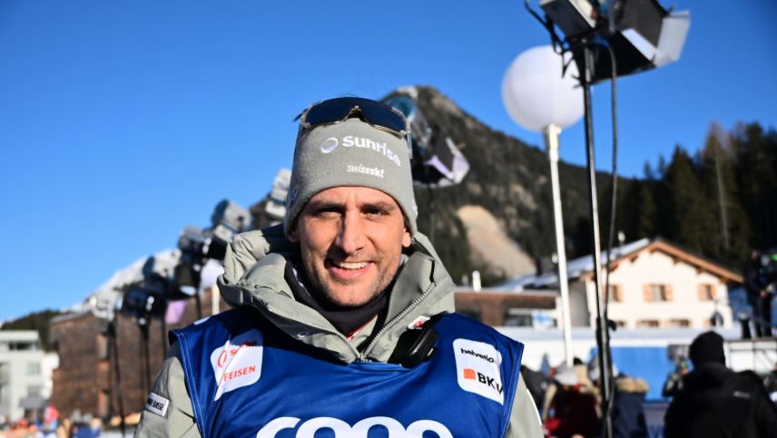 Rafael Ratti von Swiss-Ski ist zufrieden mit den Leistungen der Engadiner-Selektion am Davos Nordic. Foto: Sina Margadant