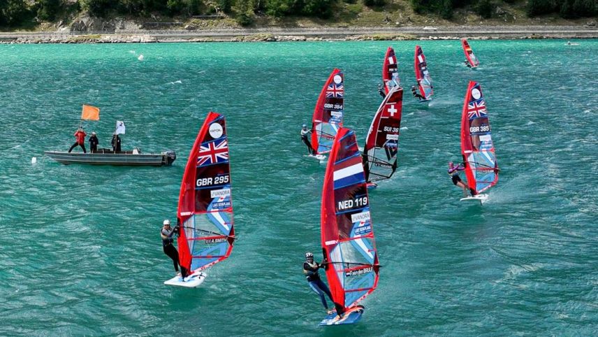 Kursrennen auf dem Silvaplanersee. Foto:Engadinwind/Sailing Energy