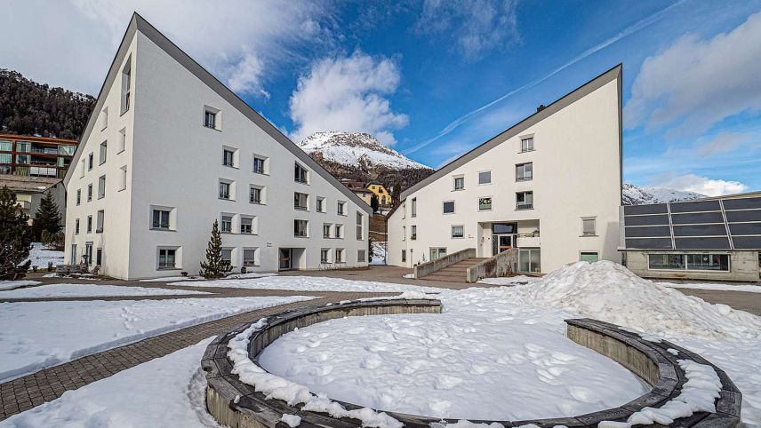 Die Wohnbauten in Suot Crasta in Celerina. Foto: Daniel Zaugg