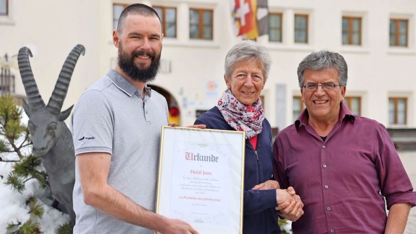 Heidi Joos wurde von La Punt Ferien als "La Punterin des Jahres" ausgezeichnet. Foto: z. Vfg