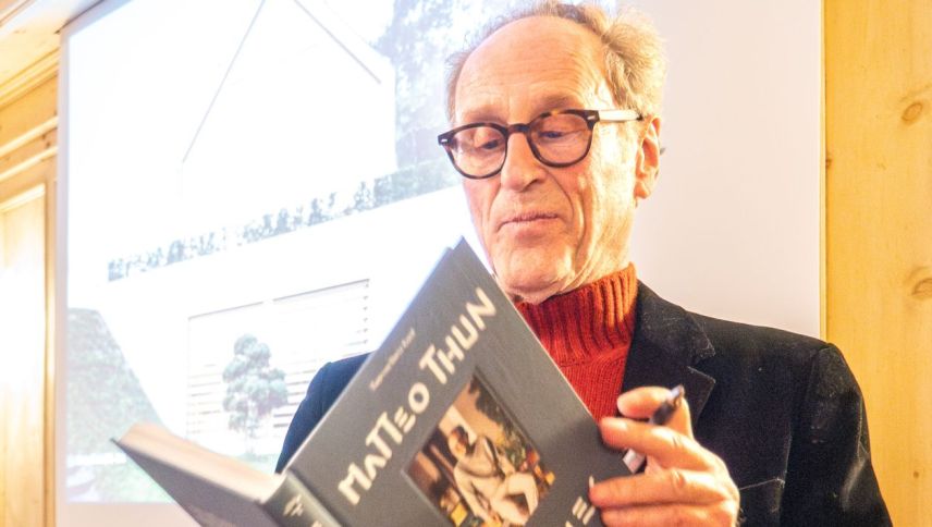 Stararchitekt Matteo Thun in St. Moritz. Foto: Jon Duschletta