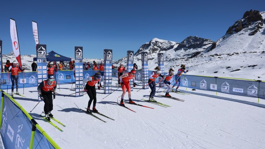 Der Start für das Abfahrtsrennen befindet sich auf Furtschellas auf über 2000 Metern Höhe. Foto: Peter Stadler
