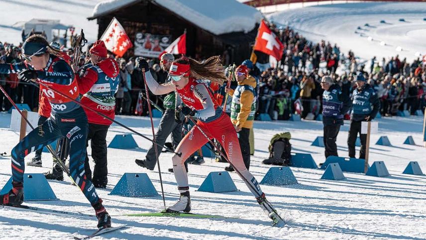 Marina Kälin überzeugt vor heimischem Publikum. Foto: Swiss Ski