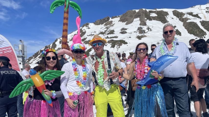 Diese Fans kommen aus den USA. Foto: Fadrina Hofmann