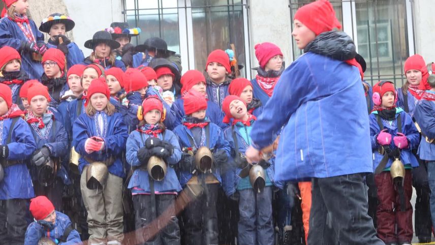 Chalandamarz in Samedan. Foto: Nadja Guetg