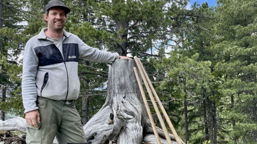 Lukas Häusler ist Experte, was den Trailunterhalt angeht. Foto: Fadrina Hofmann