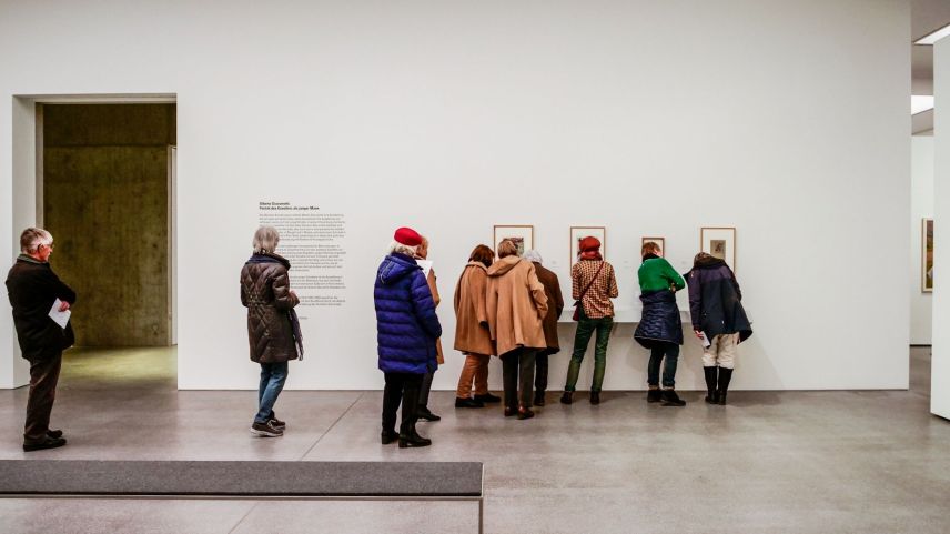 Grosser Andrang im Bündner Kunstmuseum für die Ausstellung über Alberto Giacomettis Frühwerk. Fotos: Jon Duschletta