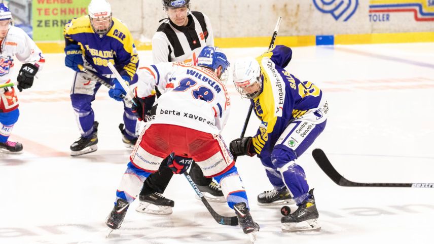 Dem CdH Engiadina ist die Revanche auswärts gegen den EHC Basserdorf geglückt (Foto: Marco Ritzmann). 