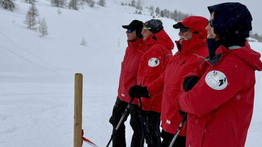 Impressionen von der Lawinenhunde Schweizermeisterschaft 2025. Foto: Fadrina Hofmann