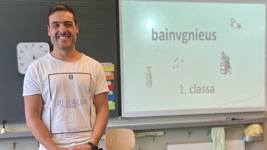 Auch Lehrer Raffaele Greco freut sich auf das neue Schuljahr. Foto: Fadrina Hofmann