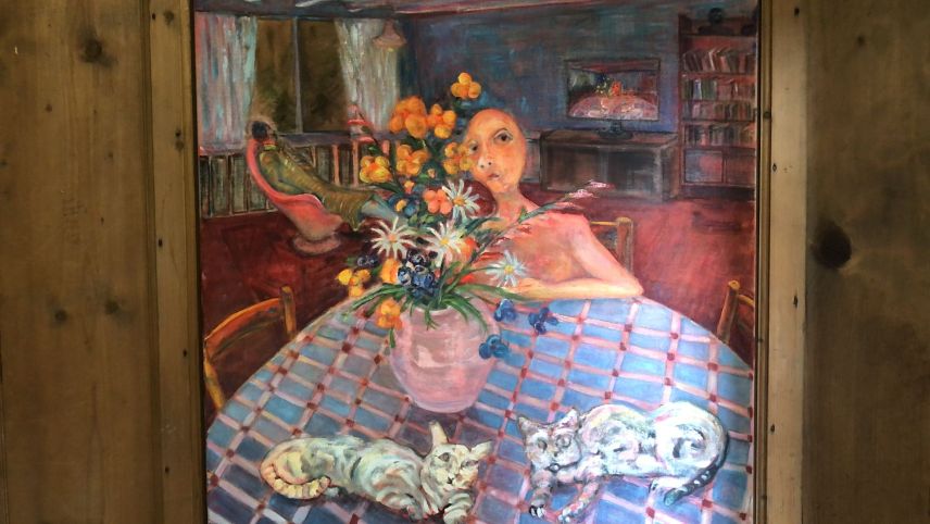 Die diesjährige Biennale Bregaglia ist eröffnet. Sie zeigt in Vicosoprano bis zum 24. September ein Dutzend künstlerischer Positionen mit Bezug zum Ort und zum Bergell. Foto: Marie-Claire Jur