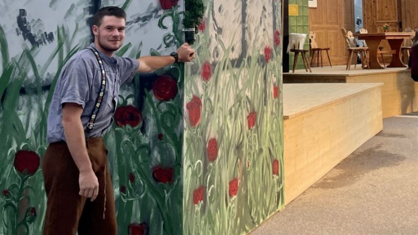 Per Martin Noggler esa üna premiera sco actur. fotografia: Fadrina Hofmann