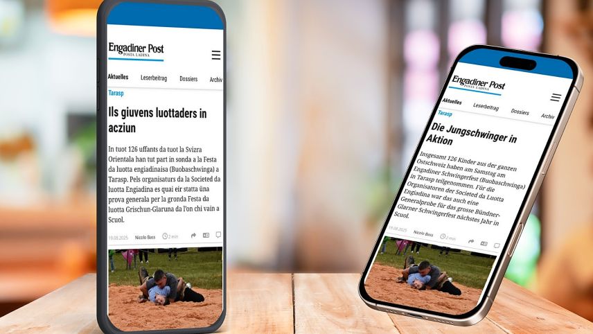 Abonnentinnen und Abonnenten der EP/PL können ab heute ausgewählte romanische Artikel auch in deutscher Sprache lesen (Grafik: Jan Schlatter).