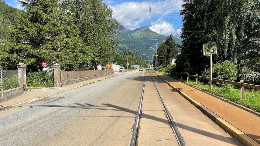 Unfallstelle in Le Prese. Foto: Kapo GR
