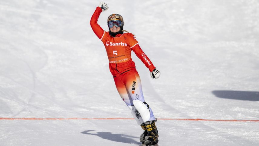 Julie Zogg fährt in Scuol auf den dritten Rang. Foto: Mayk Wendt