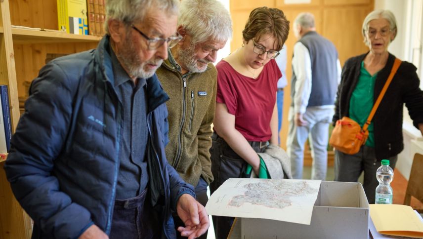 Impreschiun dal di da las portas avertas il Archiv cultural Engiadina Bassa. fotografia: Michael Steiner