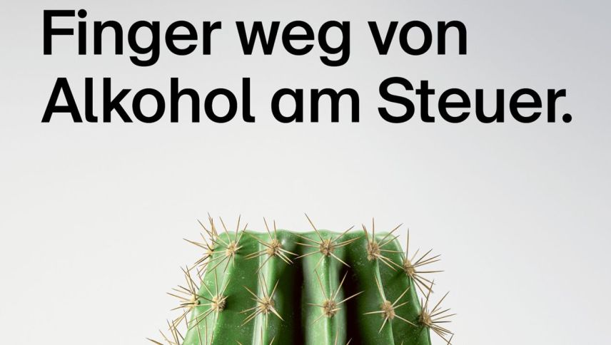 Eines der Sujets aus der aktuellen Präventionskampagne der BFU, der  Beratungsstelle für Unfallverhütung. Foto: BFU, 2025