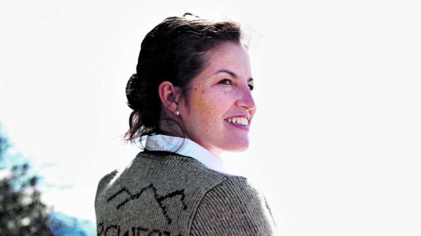 Graziella Contratto freut sich darauf, «Titänli» mit ihren Musikern im Schulhaus Sils aufzuführen.
Foto: Priska Ketterer