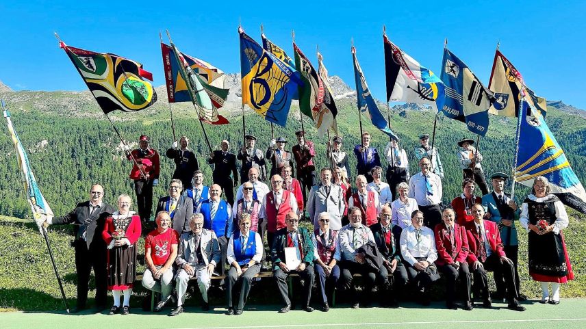 Geehrte Veteranen in Silvaplana des kantonalen Musikverbandes 2025.  Foto: Not Janett-Jenal