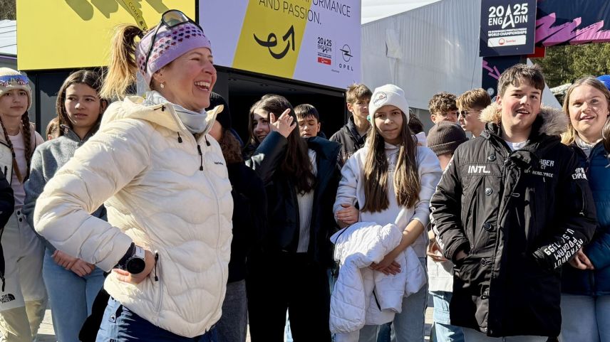 Die Oberstufe von St. Moritz freut sich auf Freestyle-Feeling. Foto: Fadrina Hofmann