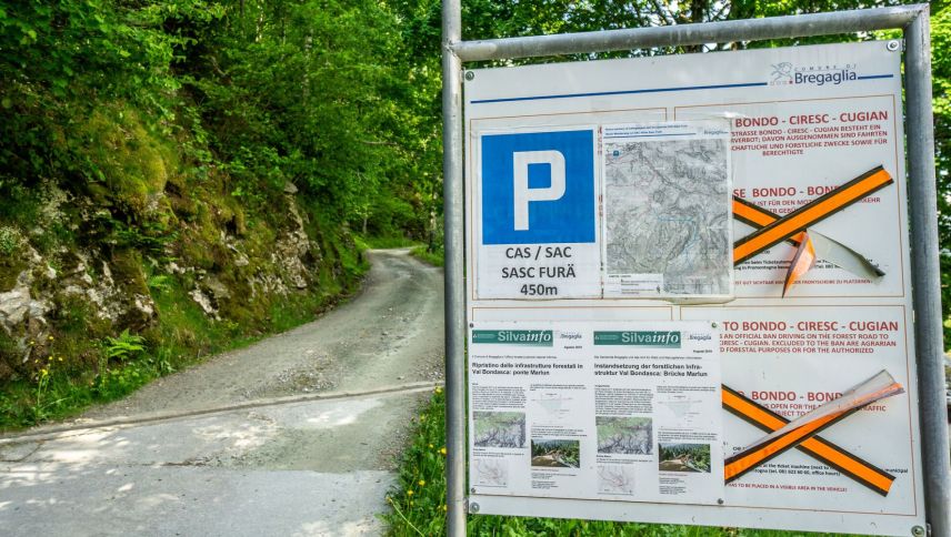 Seit dem Bergsturz ist der Zugang in die Val Bondasca gesperrt. Foto: Reto Stifel