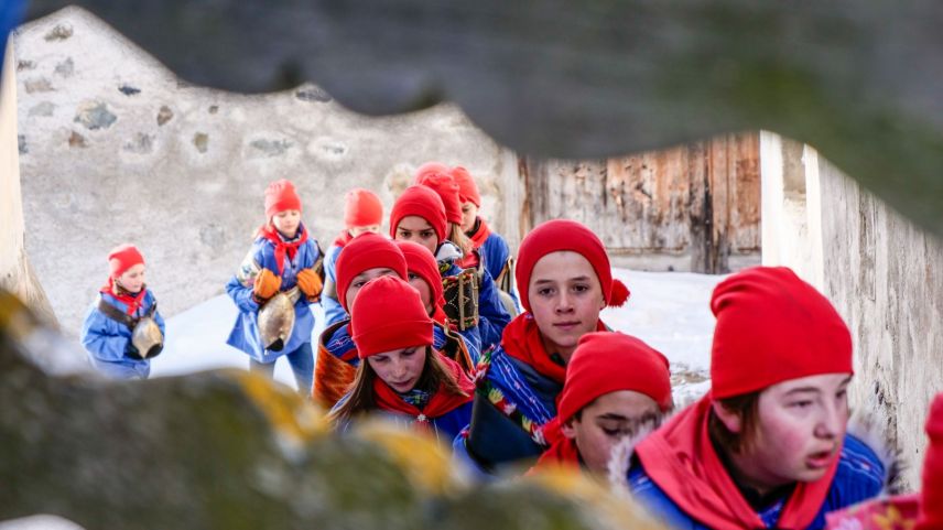 Chalandamarz in Guarda. Foto: Jon Duschletta