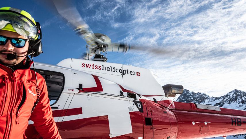 Swiss Helicopter in Aktion. Foto: Swiss Helicopter