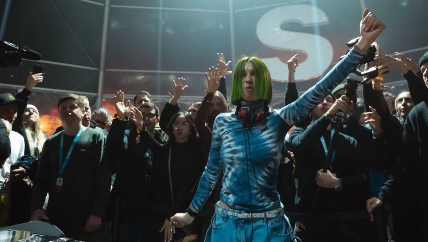 Auch im GKB-Dome war die Stimmung ausgelassen, wie hier beim Auftritt von Miss Monique am Donnerstag. Foto: SunIce Festival