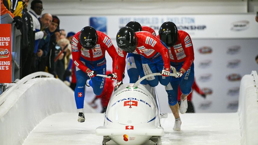 Mit Cedric Follador mischte der Bob Club Svizzera Italiana an der Weltspitze mit. Der Fokus des Teams liegt darauf, sich mit dem fusionierten Club für die Olympischen Spiele Milano/Cortina im nächsten Winter zu qualifizieren. Foto: z. Vfg