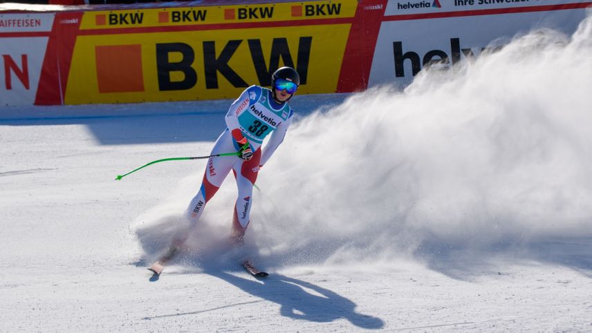 Starker Auftritt von Stephanie Jenal: Die 23-Jährige aus Samnaun holte sich beim zweiten Super-G am Sonntag als 16. erstmals überhaupt in ihrer noch jungen Karriere Weltcuppunkte. Fotos: www.fotoswiss.com/Giancarlo Cattaneo