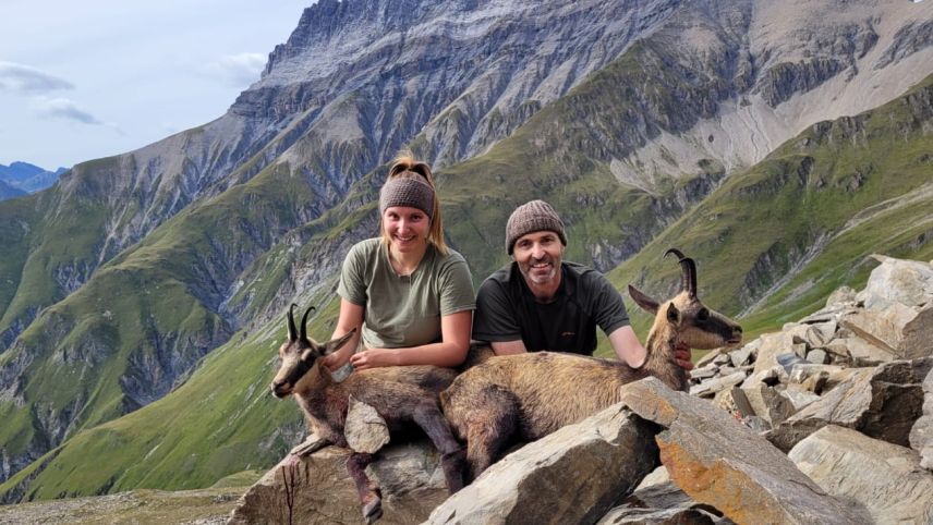 Doppelter Jagderfolg für Tochter Arina und Vater Andrea Carpanetti. Foto: Andrea Carpanetti