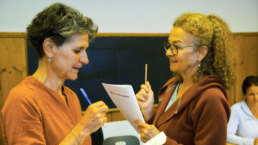 Michèle und Brigitte reden über ihr Lieblingswort: «Hast tü ün pled predilet?»