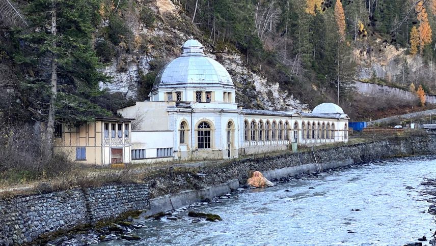 Gemäss Regionsprofil birgt Nairs mit der Trinkhalle noch viel touristisches Potenzial in sich. 		
Foto: Pro Büvetta Tarasp