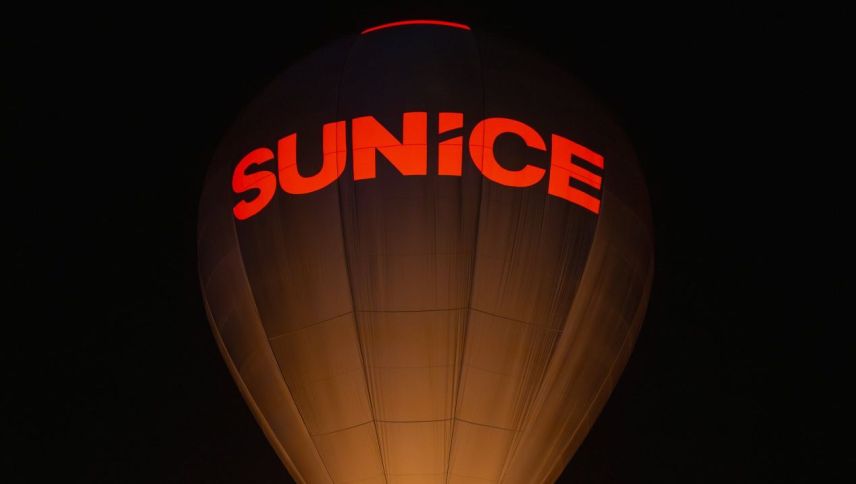 Auch der Heissluftballon war ein echter Hingucker und hat für gewisse Aha-Momente gesorgt. Foto: SunIce Festival