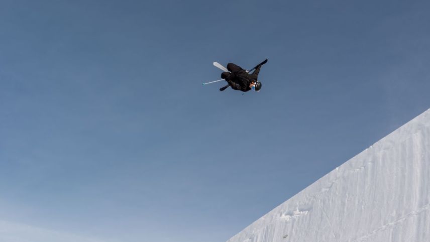 Nach der Freestyle WM kämpften auf Corvatsch die jungen Athleten um den Schweizermeistertitel              Foto: Fabian Gattlen