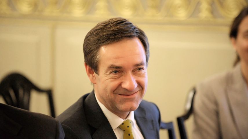 Urs Hammer als junger Mann im ­diplomatischen Dienst. 